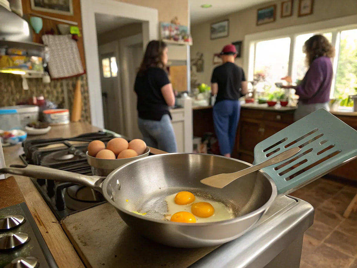 How To Cook Eggs In Stainless Steel Pan Without Sticking– DI ORO