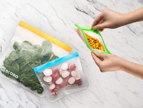 10-Piece Reusable Snack Bags - DI ORO
