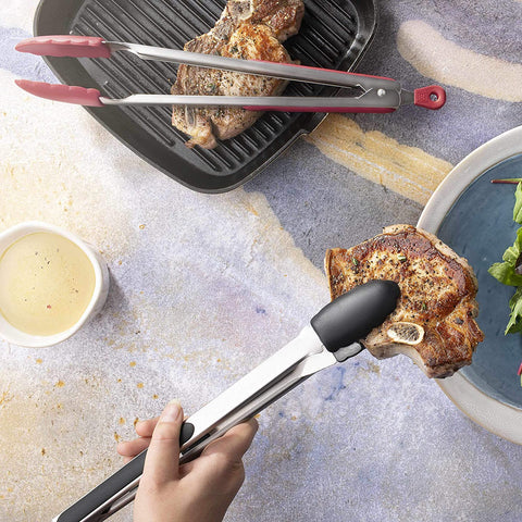 12-Inch Stainless Steel Kitchen Tongs - DI ORO