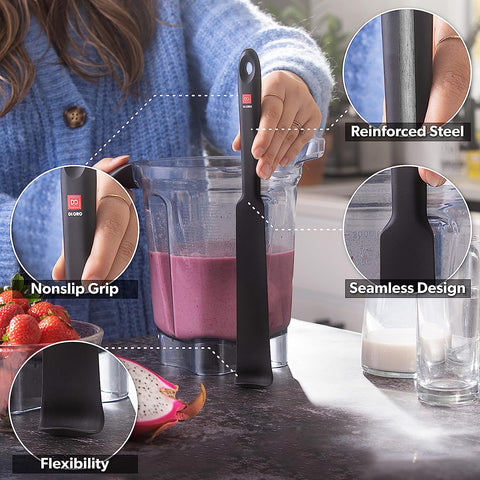 2-Piece Seamless Blender Spatula + Jar Spatula Set - DI ORO