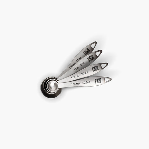 4-Piece 18/8 Stainless Steel Measuring Spoon Set - DI ORO