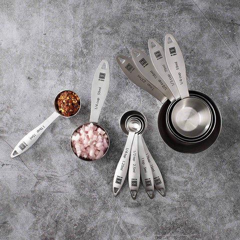 4-Piece 18/8 Stainless Steel Measuring Spoon Set - DI ORO