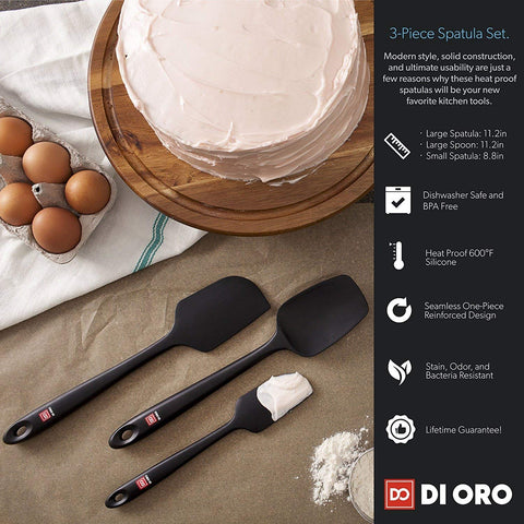 4-Piece Seamless Spatula Set - DI ORO