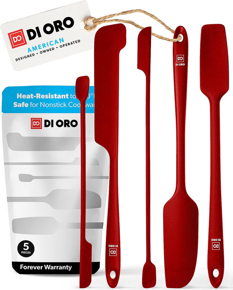 5-Piece Seamless Jar Spatula Set - DI ORO