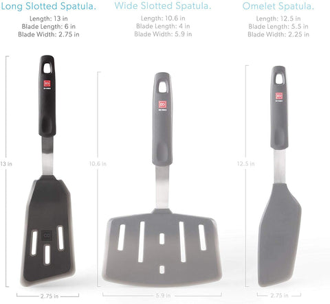 Designer Series Slotted Angled Fish Turner Spatula - DI ORO