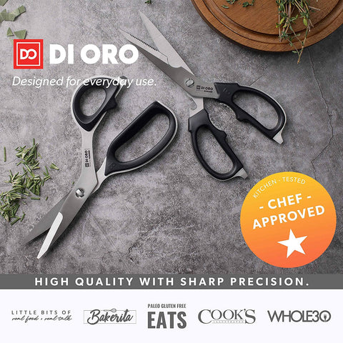 DI ORO 2-Piece Stainless Steel Kitchen Scissor Set - DI ORO