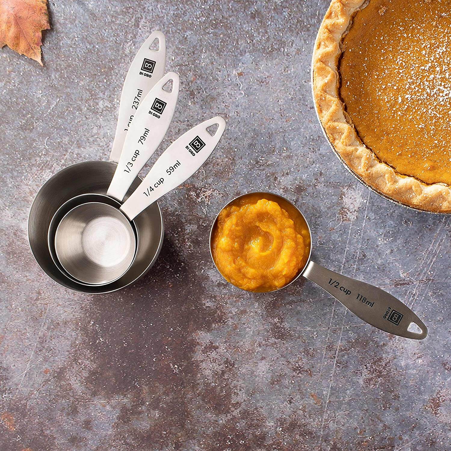 Quality-01 7-Piece 18/8 Stainless Steel Measuring Spoon And Cup Set Heavy Duty