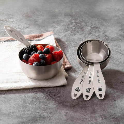DI ORO 8-Piece 18/8 Stainless Steel Measuring Cup and Spoon Set - DI ORO