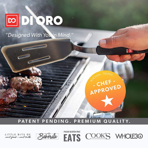 DI ORO Designer Series Elite 3-Piece Turner Spatula Set - DI ORO