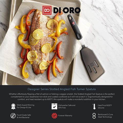 DI ORO Designer Series Elite 3-Piece Turner Spatula Set - DI ORO