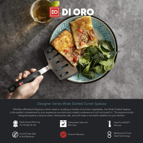 DI ORO Designer Series Elite 3-Piece Turner Spatula Set - DI ORO