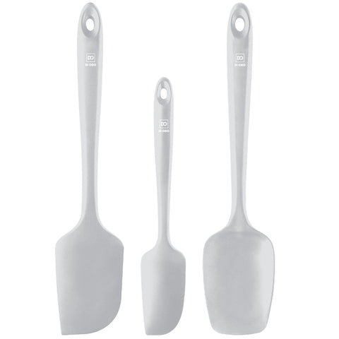 di Oro Living Silicone Spatula Set - Rubber Kitchen Spatulas for Baking, Cooking, & Mixing - 600°F Heat-Resistant & BPA Free Silicone Scraper Spatulas for Nonstick Cookware - Dishwasher Safe (Clay) - DI ORO