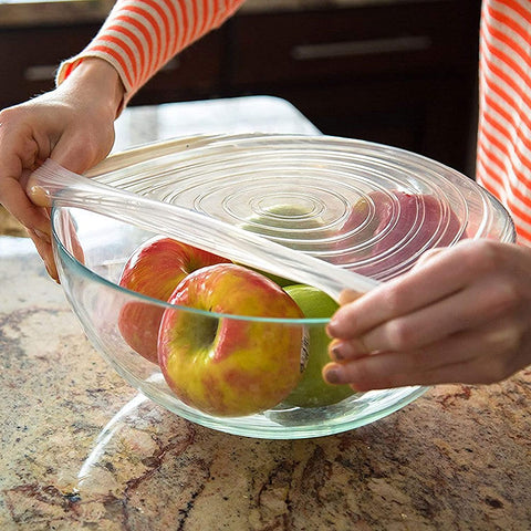 DI ORO Reusable Silicone Stretch Lids 6 Pack - DI ORO