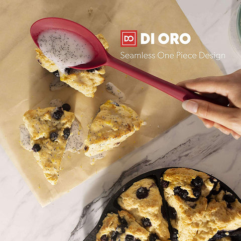 DI ORO Seamless Series 2-Piece Silicone Spoon Set - DI ORO