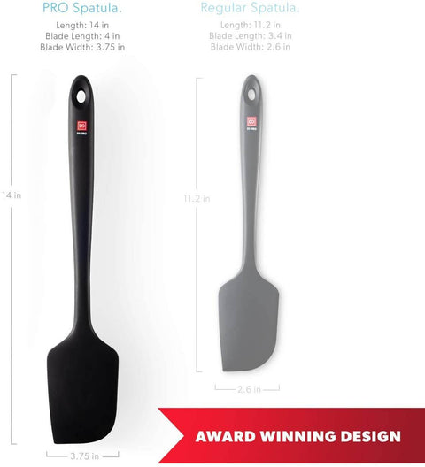 DI ORO Seamless Series Pro 14 Inch Extra Large Silicone Spatula - DI ORO