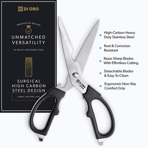 High-Carbon Stainless Steel Multi-Purpose Kitchen Scissors - DI ORO