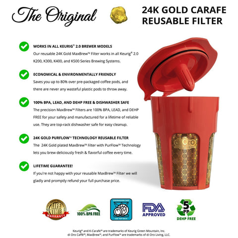 Keurig Reusable K-Carafe - DI ORO