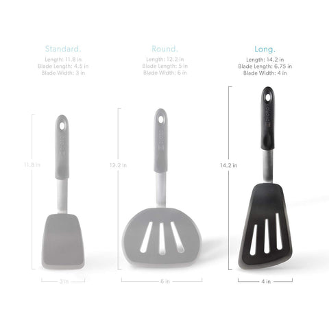 Long Slotted Spatula Turner - DI ORO