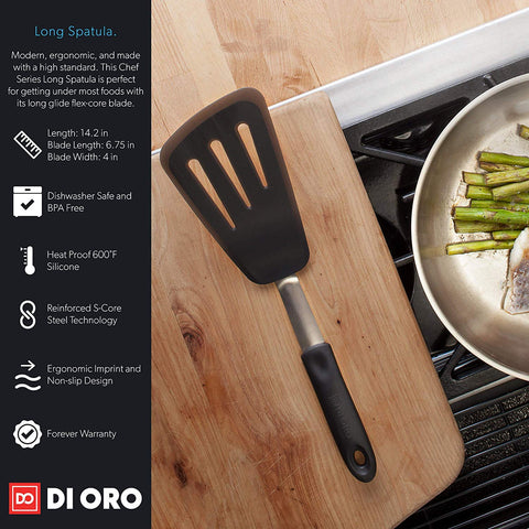 Long Slotted Spatula Turner - DI ORO