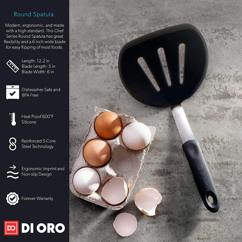 Round Slotted Spatula Turner - DI ORO
