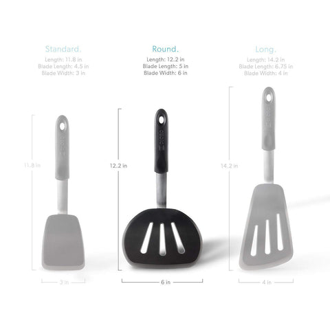 Round Slotted Spatula Turner - DI ORO