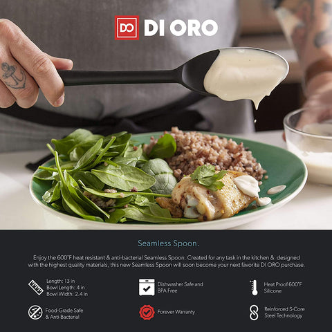 Seamless Series Solid Silicone Spoon - DI ORO