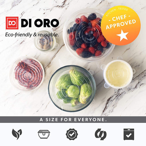 Silicone Stretch Lids 12 Pack - DI ORO
