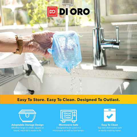 Silicone Stretch Lids 12 Pack - DI ORO